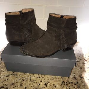 Sofft Brown Suede Ankle Boot Size 7.5
